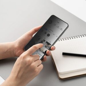 Ringke 2 Pack Easy Slide Privacy Glass Screen Protector for Samsung Galaxy S25+ Plus