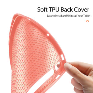 DUX DUCIS Premium Smart Case Cover w Pencil Holder for Samsung Galaxy Tab S7, Pink