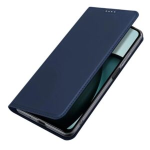 DUX DUCIS Skin Pro Faux Leather Wallet Flip Case for Xiaomi Poco 61 / Redmi A3/ Redmi A3x - Blue