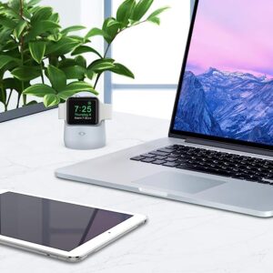 Ahastyle iWatch Charger Stand Silicone Dock Holder for Apple Watch - Light Blue