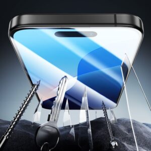 ESR Armorite Tempered Glass Screen Protector for Apple iPhone 16 - Black Edge