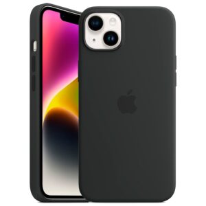 Official Apple Silicone Magsafe Rear Case Cover for iPhone 14 Plus - Midnight