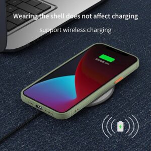 Armoured™ Camera Shield Lite Case Cover for iPhone 14 Pro Max - Green / Orange