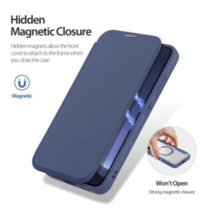 DUX DUCIS Skin X Pro Magnetic Flip Wallet Case for Samsung Galaxy S25 - Blue