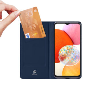 DUX DUCIS Skin Pro Faux Leather Wallet Flip Case for Samsung Galaxy A15 / A15 5G - Blue