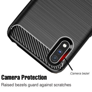 Flexi Carbon Rear Case for Samsung Galaxy A01 - Black