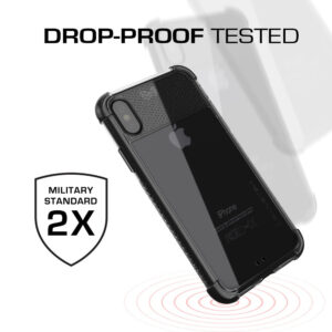 Ghostek Covert 2 Clear Protective Rear Case Cover for Apple iPhone X / Xs - Black