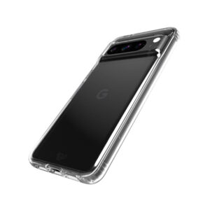 Tech21 EvoClear Tough Rear Case Cover for Google Pixel 8 Pro- Transparent