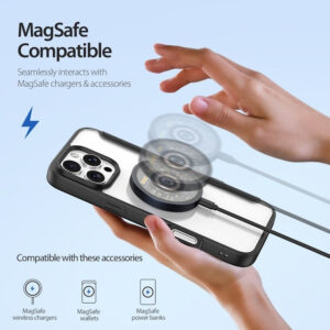 DUX DUCIS Skin X Pro MagSafe Flip Wallet Case for Apple iPhone 16 Pro Max - Black