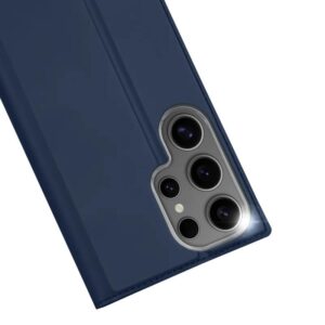 DUX DUCIS Skin Pro Faux Leather Wallet Flip Case for Samsung Galaxy S25 Ultra - Blue