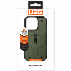 Urban Armor Gear (UAG) Pathfinder MagSafe Tough Case Cover for Apple iPhone 16 Pro - Olive