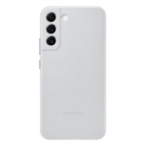 Official Samsung Leather Cover for Galaxy S22+ Plus 5G - Light Grey