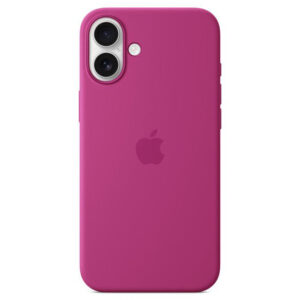 Official Apple Silicone Magsafe Rear Case Cover for iPhone 16 Plus - Fuschia