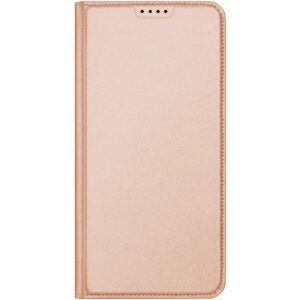 DUX DUCIS Skin Pro Faux Leather Wallet Flip Case for Samsung Galaxy S25 FE - Rose Gold