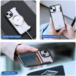 DUX DUCIS Skin X Pro MagSafe Flip Wallet Case for Apple iPhone 15 Plus - Black