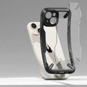 Ringke Fusion X Tough Rear Case Cover for Apple iPhone 15 - Black / Clear