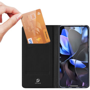 DUX DUCIS Skin Pro Faux Leather Wallet Flip Case for Google Pixel 10 Pro XL - Black