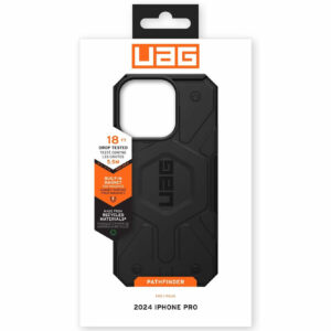 Urban Armor Gear (UAG) Pathfinder MagSafe Tough Case Cover for Apple iPhone 16 Pro - Black