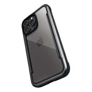 Raptic Shield Tough Rugged Rear Case Cover for Apple iPhone 15 Pro - Black