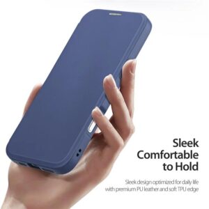 DUX DUCIS Skin X Pro MagSafe Standing Flip Wallet Case for Apple iPhone 16 Pro - Blue