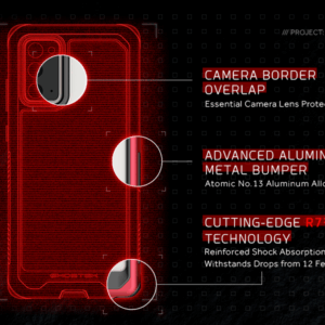 Ghostek Atomic Slim 3 Aluminum Tough Case Cover for Samsung Galaxy Note 20 & 5G - Red