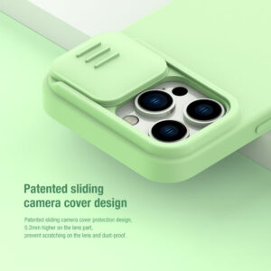 Nillkin CamShield Liquid Silicone MagSafe Case for iPhone 14 Pro - Foggy Green