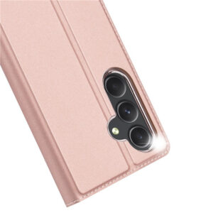 DUX DUCIS Skin Pro Faux Leather Wallet Flip Case for Samsung Galaxy A55 5G - Rose Gold