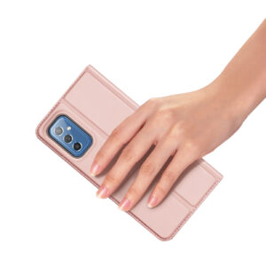 DUX DUCIS Skin Pro Faux Leather Wallet Flip Case for Samsung Galaxy M52 5G - Rose Gold