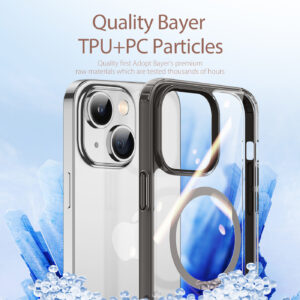 DUX DUCIS Clin2 Clear Tough with MagSafe Case for Apple iPhone 14 & 13 - Grey