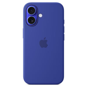 Official Apple Silicone Magsafe Rear Case Cover for iPhone 16 - Ultramarine