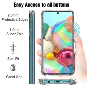 Clear Tough Rear Case for Samsung Galaxy A01 - Transparent