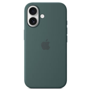 Official Apple Silicone Magsafe Rear Case Cover for iPhone 16 - Lake Green