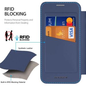 DUX DUCIS Skin X Pro Magnetic Flip Wallet Case for Apple iPhone 16e - Blue