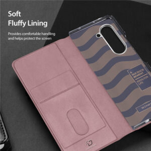 Dux Ducis Bril Leather Case Cover for Samsung Galaxy Z Fold5 5G - Pink