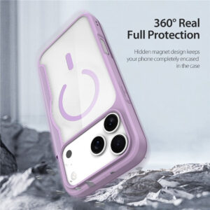 DUX DUCIS Skin X Pro MagSafe Flip Wallet Case for Apple iPhone 17 Pro Max - Purple