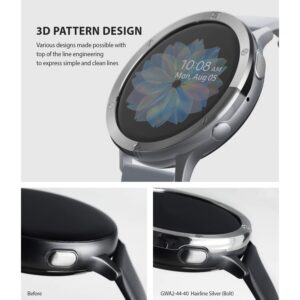 Ringke Bezel Styling for Samsung Galaxy Watch Active 2 44mm - Silver Screw