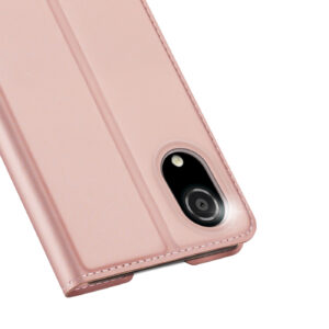 DUX DUCIS Skin Pro Faux Leather Wallet Flip Case for Samsung Galaxy A03 Core - Rose Gold