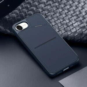 DUX DUCIS Rafi II Magnetic Case w/ Kickstand and Card Slots for Apple iPhone 16e - Blue