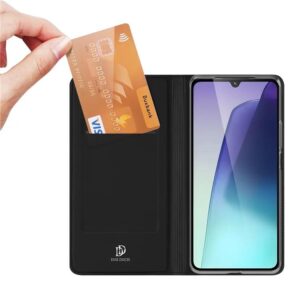 DUX DUCIS Skin Pro Faux Leather Wallet Flip Case for Xiaomi Redmi 14C / 14R - Black