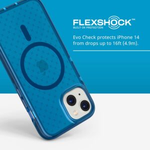 Tech21 EvoCheck Tough MagSafe Rear Case Cover for Apple iPhone 14 - Classic Blue