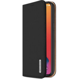 DUX DUCIS Real Genuine Leather Flip Wallet Case for Apple iPhone 12/ 12 Pro - Black