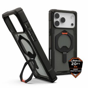 Urban Armor Gear (UAG) Plasma XTE Kickstand Tough Case for Apple iPhone17 Pro Max - Black/Orange