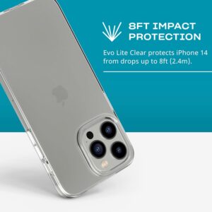 Tech21 Evo Lite Tough Rear Case Cover for Apple iPhone 14 Pro Max - Clear