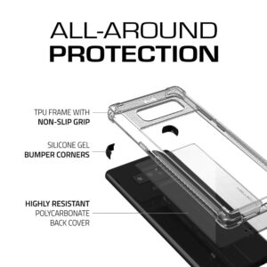 Ghostek Covert 2 Clear Protective Case Cover for Samsung Galaxy Note 8 - Black