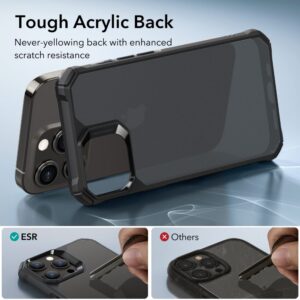 ESR Air Armor Protective Tough Case Cover for Apple iPhone 15 Pro Max - Frosted Black
