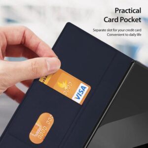 DUX DUCIS Venice Leather Patterned Case Cover for Samsung Galaxy Z Fold SE / W25 - Blue