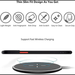 Armoured™ Camera Shield Lite Case Cover for iPhone 14 Pro - Black / Red