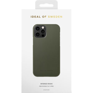 iDeal of Sweden Stylish Ateliar Rear Case Cover for Apple iPhone 12/12 Pro - Intense Khaki