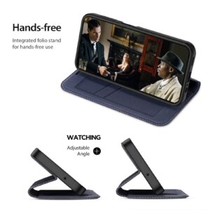 DUX DUCIS Skin X2 Tough Rugged Flip Wallet Case for Samsung Galaxy A14 5G - Blue