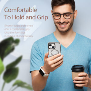 DUX DUCIS Clin2 Clear Tough with MagSafe Case for Apple iPhone 14 Plus - Grey